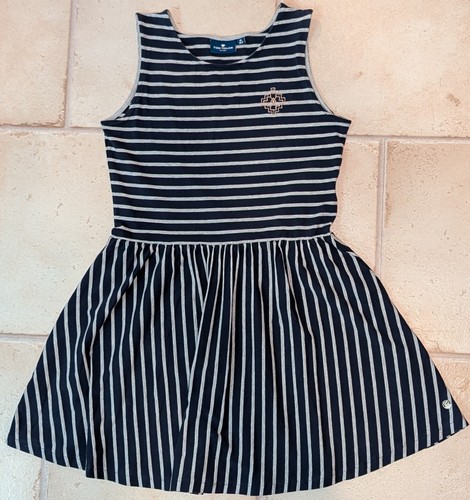 Kleid blau weiß - , gestreift